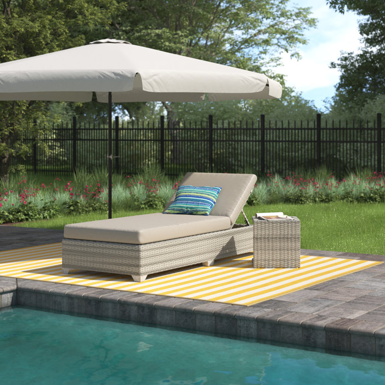 Sol 72 Outdoor™ Waterbury 78'' Long Reclining Single Chaise with
